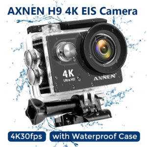AXNEN H9R Ação Câmera 4K 30FPS EIS 1080P 8x Zoom WiFi Bicicleta Da Motocicleta Capacete À Prova D' Água Cam Esportes Câmeras De Ação De Vídeo H9