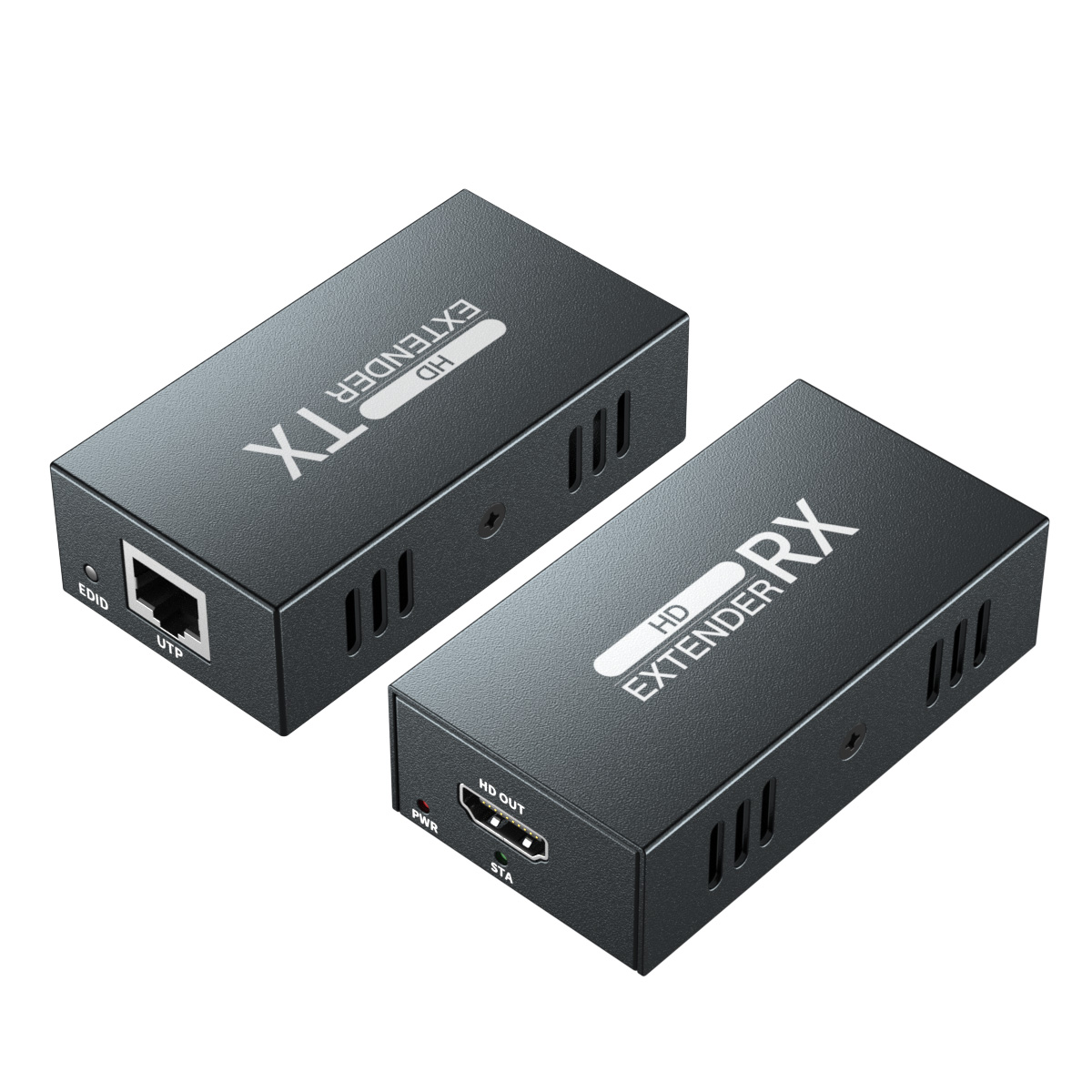 Hdmi sobre o divisor tx da extensão do ethernet 50m hdmi/rx sobre o único cabo do extensor de cat6 rj45 até 197 pés com 1080p 3d ht202p