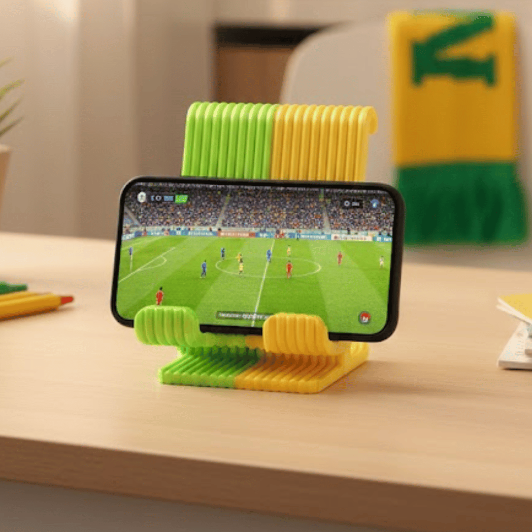 Suporte para Celular de Mesa + Troféu Copa do Mundo - Imagem 6