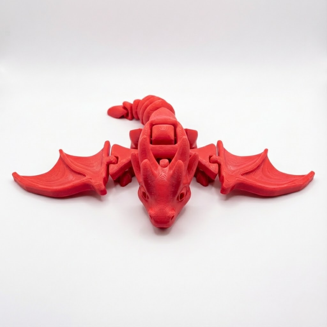 Dragão Articulado Escarlate  Guardião da Aventura