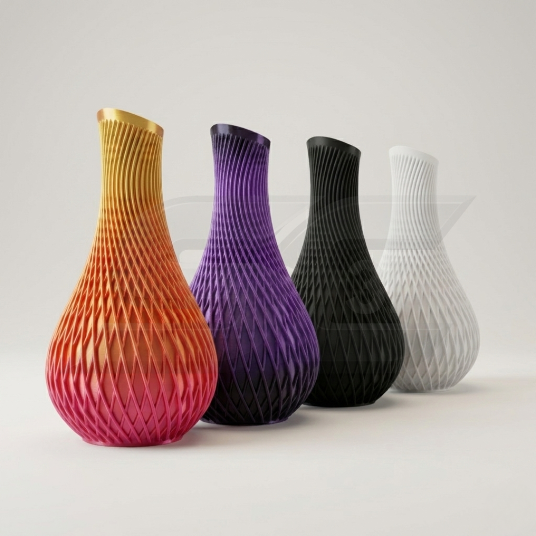 Vaso Decorativo Escultura Espiral