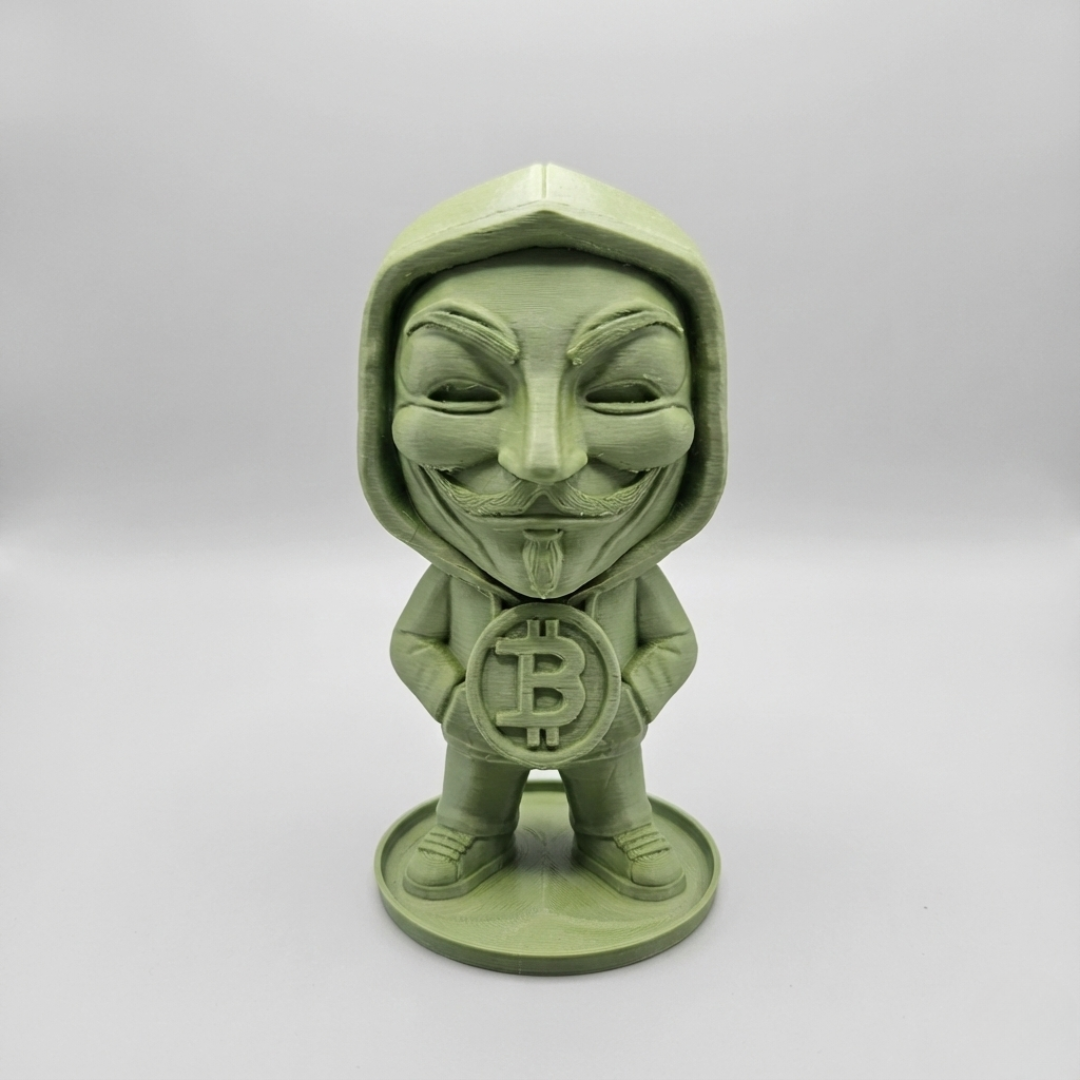 Satoshi Ghost — Mascote Cripto Colecionável 3D Figura exclusiva inspirada no espírito anônimo do mundo cripto