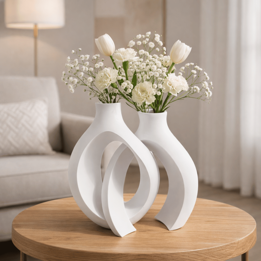 Vaso Decorativo Escultura Moderna – Design Minimalista - Imagem 2